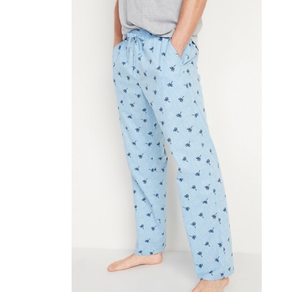 Old Navy Mens XXXXL Pajama Pants Bundle of 2 Print Cotton Lounge Sleepwear NEW